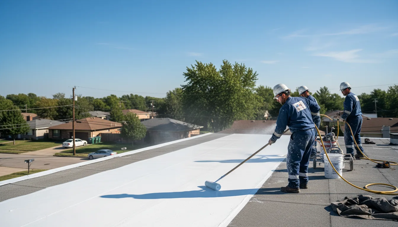 Commercial roof coating in Mechanicstown, OH near me